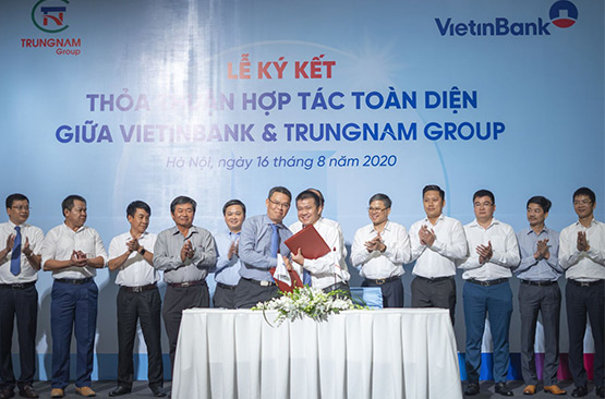 TRUNGNAM GROUP SIGNED A COMPREHENSIVE ECONOMIC COOPERATION AGREEMENT WITH VIETINBANK